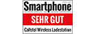 Smartphone  : Extraflache Schnell-Ladestation mit Qi, 5 - 15 W, 5 / 9 V, Ø 10 cm