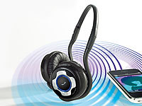 Callstel Premium Stereo-Headset mit Bluetooth & Nackenbügel (refurbished); On-Ear-Mono-Headsets mit Bluetooth, In-Ear-Mono-Headsets mit Bluetooth 