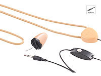 Callstel Mini-Induktions-Headset SHS-100 mit 3,5-mm-Klinkenstecker; In-Ear-Mono-Headsets mit Bluetooth In-Ear-Mono-Headsets mit Bluetooth 