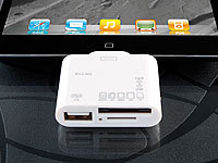 Callstel 5in1-Speicheradapter für iPad 4, Air & mini: USB, SD, MS, M2