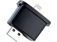 Callstel USB-Lade-Adapter für iPhone 5, iPad 4, mini, touch 5G; Original Apple-lizenzierte Lightning-Kabel (MFi) 