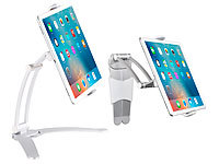 Callstel Tisch-Ständer und Wand-Halter für iPads und Tablet-PCs bis 12,9 Zoll; Universal-Tablet-Schwenkarme Universal-Tablet-Schwenkarme Universal-Tablet-Schwenkarme Universal-Tablet-Schwenkarme 