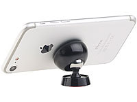 Callstel Universal-Smartphone-Magnethalterung aus Vollmetall, 360°-Gelenk; Schwanenhals-Kfz-Halterungen mit USB-Ladefunktion Schwanenhals-Kfz-Halterungen mit USB-Ladefunktion 