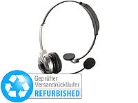 Callstel Profi-Mono-Headset mit Bluetooth & Noise-Cancelling(Versandrückläufer); In-Ear-Mono-Headsets mit Bluetooth 