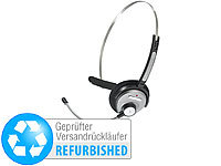 Callstel Bluetooth-Headset mit Schwanenhals-Mikrofon (refurbished); In-Ear-Mono-Headsets mit Bluetooth 