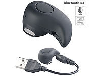 Callstel Winziges Akku-In-Ear-Headset mit One-Touch-Bedienung, Bluetooth 4.1