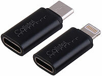 Callstel 2er-Set USB-Adapter, USB-C auf auf USB-C, 10,5 W; Magnetische USB-Ladekabel Magnetische USB-Ladekabel Magnetische USB-Ladekabel Magnetische USB-Ladekabel 