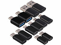Callstel 2er-Set 6-teilige USB-Adapter-Sets, OTG-USB, 60 Watt PD; Magnetische USB-Ladekabel Magnetische USB-Ladekabel Magnetische USB-Ladekabel 