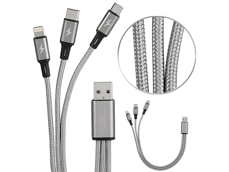 ; Multi-USB-Kabel für USB A und C, Micro-USB und 8-PIN Multi-USB-Kabel für USB A und C, Micro-USB und 8-PIN Multi-USB-Kabel für USB A und C, Micro-USB und 8-PIN Multi-USB-Kabel für USB A und C, Micro-USB und 8-PIN 