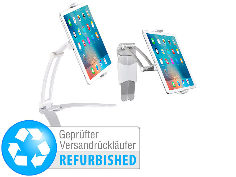 ; Universal-Tablet-Schwenkarme, Schwanenhals-Kfz-Halterungen mit USB-Ladefunktion 