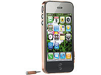 Callstel Edelstahl-Schutzrahmen im Antik-Design für iPhone 4/4s, bronze; Dual-SIM-Adapter für iPhone 4/4S Dual-SIM-Adapter für iPhone 4/4S 
