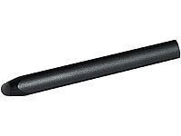 Callstel Touchscreen-Eingabestift aus satiniertem Aluminium, schwarz; Multi-USB-Kabel für USB A und C, Micro-USB und 8-PIN 