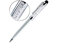 Callstel 2in1-Kugelschreiber mit Touchscreen-Stift in Diamant-Optik;   