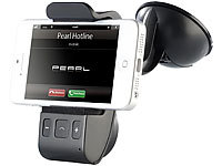 Callstel Freisprecher BFX-40.H mit Bluetooth und Halterung für Smartphones; Freisprecheinrichtungen mit Bluetooth und Sprachassistenten 