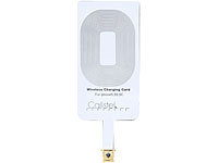 Callstel Receiver-Pad für iPhone 5/5s/5c/SE; Qi-kompatible Induktions-Ladestationen mit Receiver-Pads 