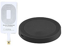 Callstel Induktions-Ladeset + Receiver Pad für iPhone 5/5s/5c/SE; On-Ear-Mono-Headsets mit Bluetooth On-Ear-Mono-Headsets mit Bluetooth 