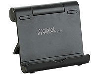 Callstel Aluminium-Tabletständer mit verstellbarem Winkel, schwarz