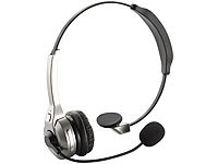 Callstel Profi-Mono-Headset mit Bluetooth, NFC & Noise-Cancelling; In-Ear-Mono-Headsets mit Bluetooth In-Ear-Mono-Headsets mit Bluetooth 