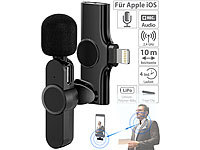Callstel Mini-Funkmikrofon-Set für iPhone & iPad, 2,4 GHz, 48 kHz Stereo, 20 m; Sportmützen mit Bluetooth-Headsets (On-Ear), In-Ear-Mono-Headsets mit Bluetooth Sportmützen mit Bluetooth-Headsets (On-Ear), In-Ear-Mono-Headsets mit Bluetooth 