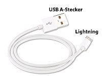 Callstel Kurzes Daten & Ladekabel ab iPhone 5, Apple-zertifiziert, 50 cm; Micro-USB-Kabel, verdrehsicher Micro-USB-Kabel, verdrehsicher Micro-USB-Kabel, verdrehsicher Micro-USB-Kabel, verdrehsicher 