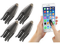 Callstel 4er-Set Touchscreen-Eingabe-Fingerkappen für iPad, iPhone & Android