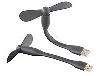 Callstel 2er Pack Flexibler USB-Ventilator für PC, Notebook, Laptop, Powerbank
