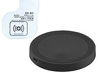 Callstel Induktions-Ladeset Qi-kompatibel + Receiver-Pad für Samsung Galaxy S4; On-Ear-Mono-Headsets mit Bluetooth On-Ear-Mono-Headsets mit Bluetooth 
