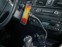 Callstel Kfz-Schwanenhals-Halterung für Samsung Note 3, 12/24V, 800mA; Freisprecheinrichtungen mit Bluetooth Freisprecheinrichtungen mit Bluetooth Freisprecheinrichtungen mit Bluetooth 