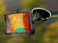Callstel Kfz-Halterung mit extra starkem Saugfuß für Samsung Note 3; Schwanenhals-Kfz-Halterungen mit USB-Ladefunktion, Fahrrad-Halterungen für iPhones & Smartphones Schwanenhals-Kfz-Halterungen mit USB-Ladefunktion, Fahrrad-Halterungen für iPhones & Smartphones 