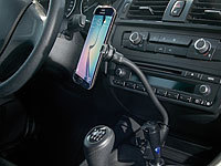 Callstel Kfz-Schwanenhals-Halterung für Samsung S6, 12/24V, 800mA; Schwanenhals-Kfz-Halterungen mit USB-Ladefunktion, Fahrrad-Halterungen für iPhones & Smartphones Schwanenhals-Kfz-Halterungen mit USB-Ladefunktion, Fahrrad-Halterungen für iPhones & Smartphones Schwanenhals-Kfz-Halterungen mit USB-Ladefunktion, Fahrrad-Halterungen für iPhones & Smartphones 