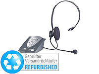 Callstel Telefon-Headset Connector-Box für Festnetz-Telefon (Versandrückläufer); In-Ear-Mono-Headsets mit Bluetooth, On-Ear-Mono-Headsets mit Bluetooth 