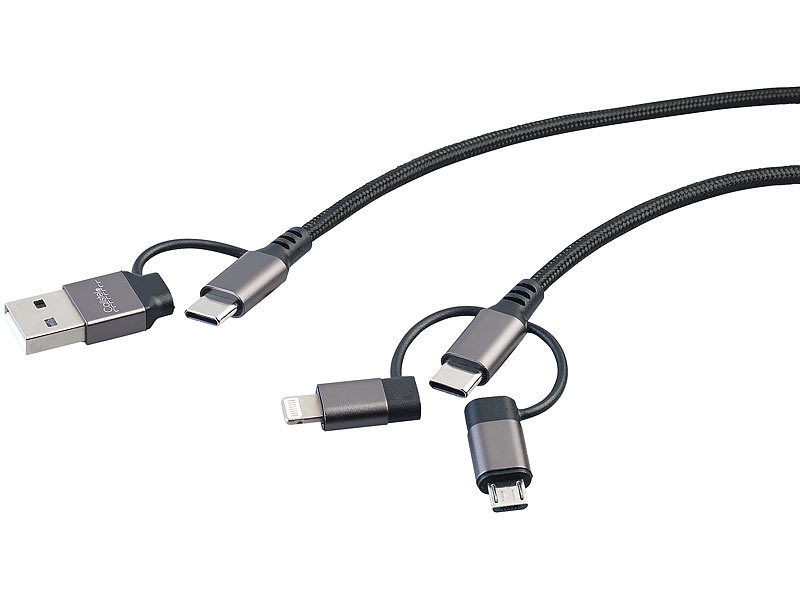 ; Micro-USB-Kabel, verdrehsicher Micro-USB-Kabel, verdrehsicher 